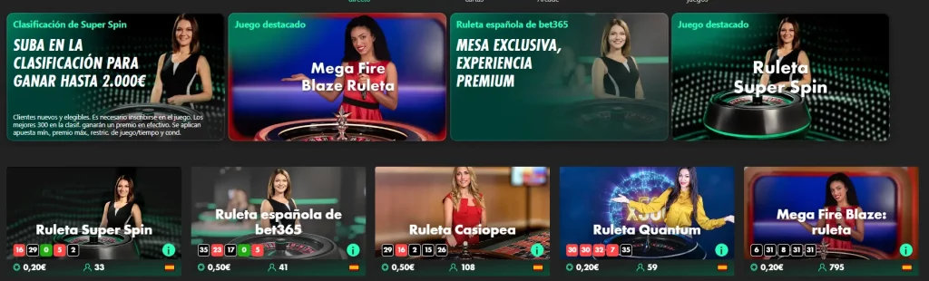 Bet365 Casino en Vivo